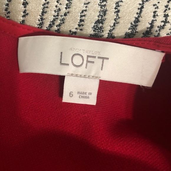Ann Taylor Loft red dress - Picture 4 of 8